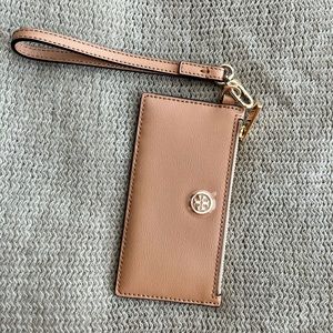Small Tory Burch wallet - camel color
